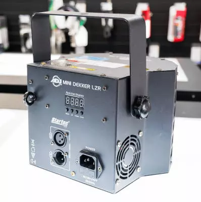 American DJ - Mini Dekker LZR LED Moonflower + Red/Green Laser 2-FX-in-1 2